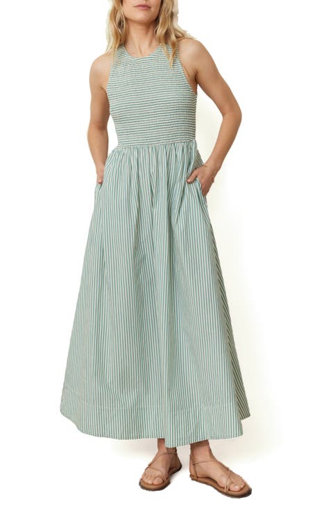 【NONCODE】(Set) Marine Layered Dress Lexi Rib Mock Neck Midi Dress – Marine Layer