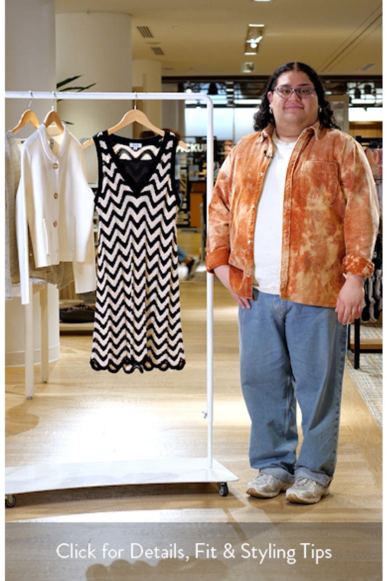 Lauren Chevron Cotton Minidress video