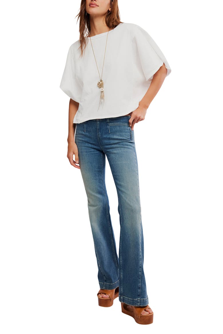 Alamo High Waist Flare Jeans, Alternate, color, STONEHENGE