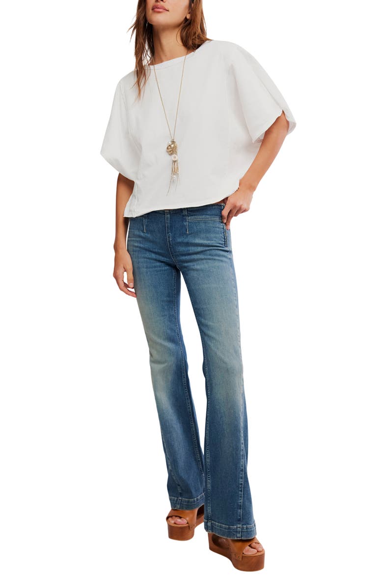 Free People Alamo High Waist Flare Jeans, Alternate, color,