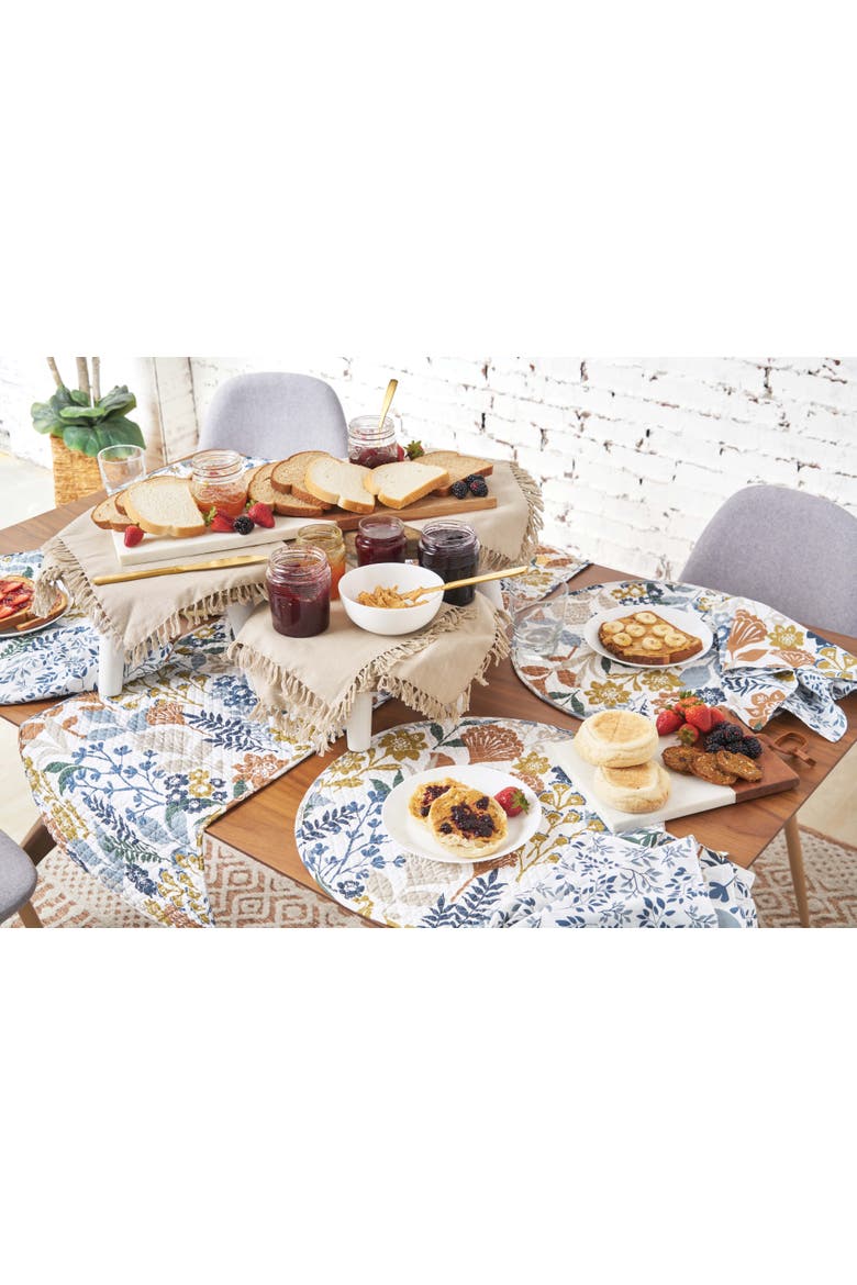 Delilah Table Runner 14" x 51", Alternate, color, Green