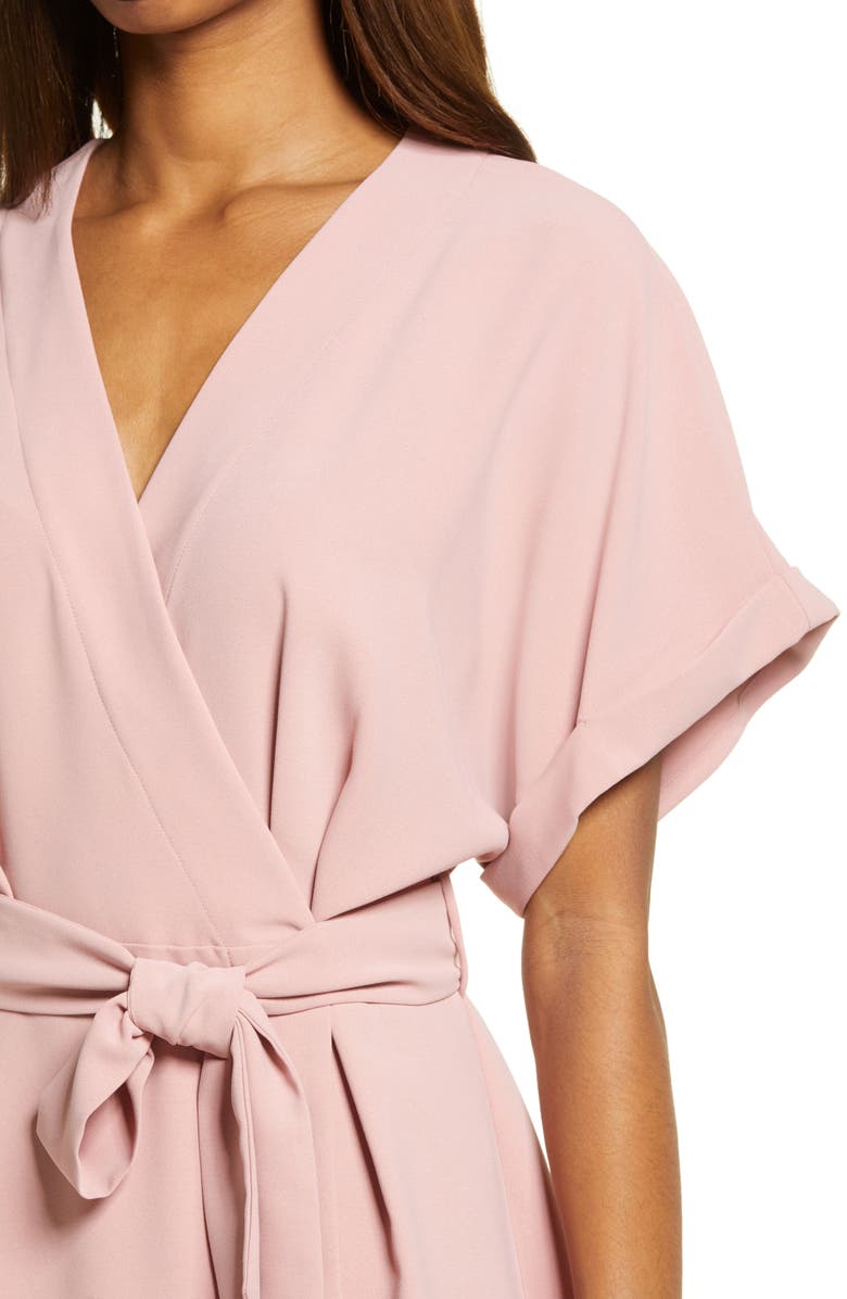 Charles Henry Dolman Wrap Dress, Alternate, color, Mauve