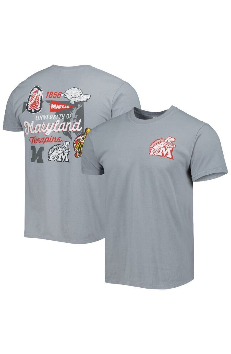 IMAGE ONE Men's Graphite Maryland Terrapins Vault State Comfort T-Shirt, Main, color, 