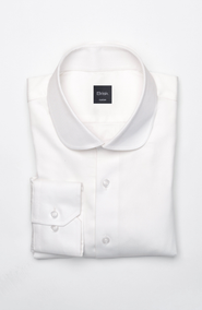 BRISK Club Collar Pima Cotton Twill Shirt