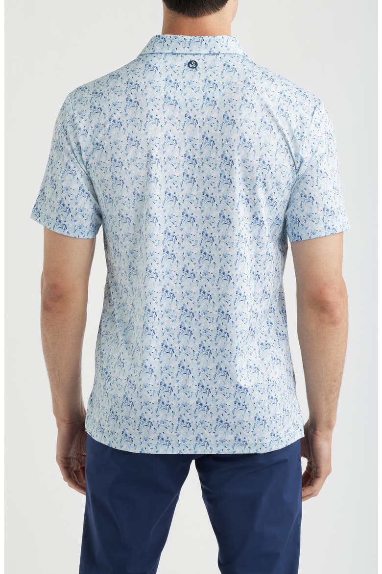 Sunday Floral Performance Golf Polo, Alternate, color, SKY