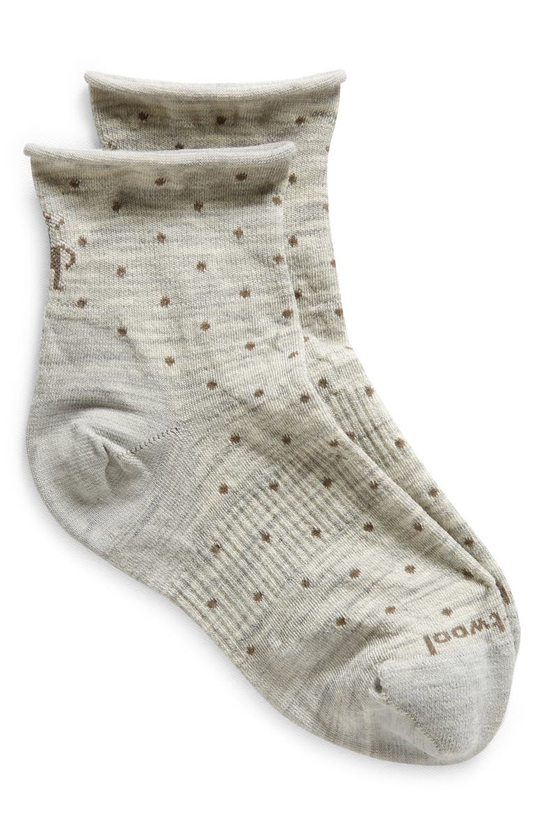 Smartwool Everyday Classic Dot Wool Blend Ankle Socks, Alternate, color, 