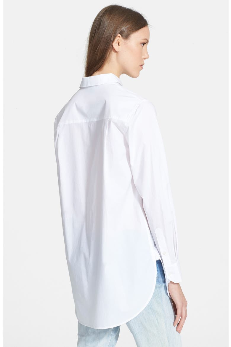 Poplin Tunic (Nordstrom Exclusive), Alternate, color, OPTIC WHITE