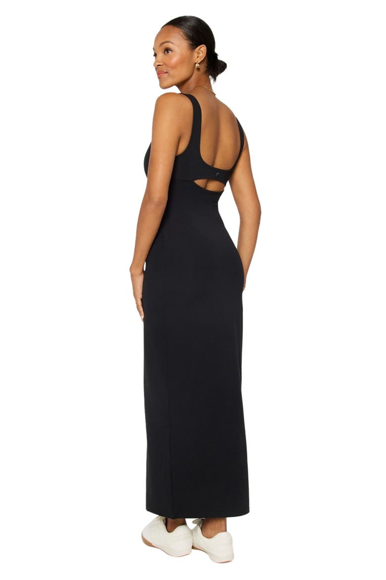 PureLuxe Maxi Dress, Alternate, color, Black