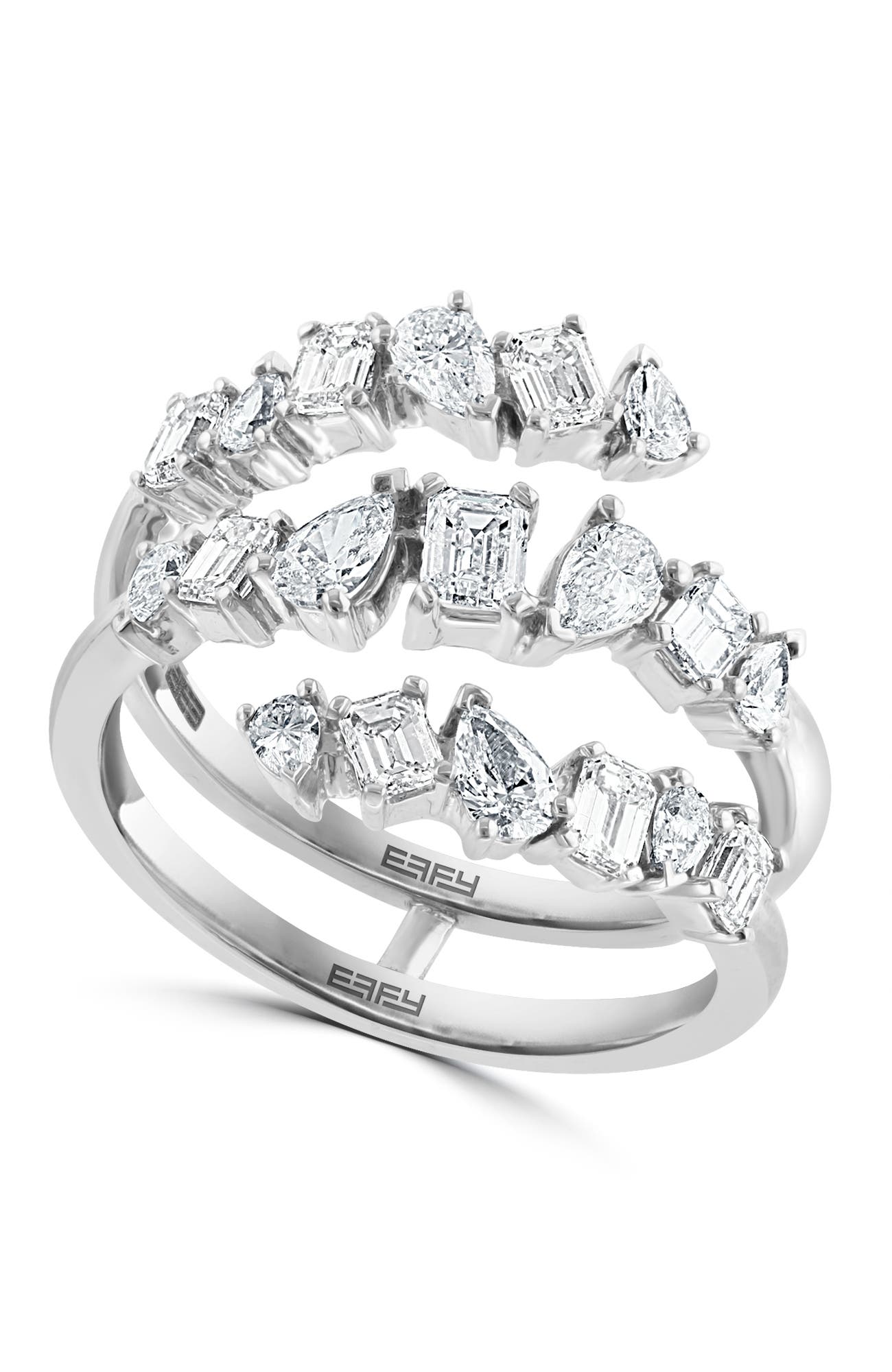 EFFY Diamond Multi-row Wrap Ring In 14k White Gold (Women) | Nordstrom