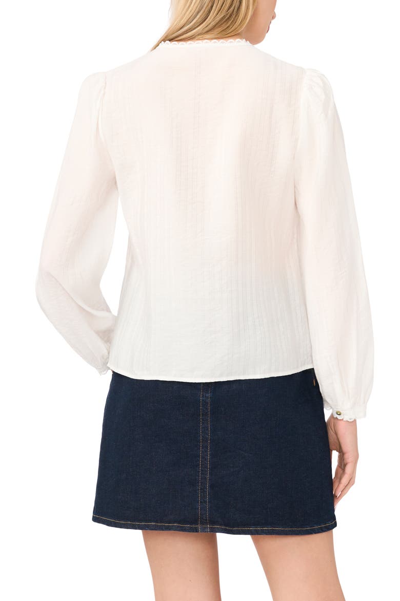 Lace Pintuck Top, Alternate, color, ULTRA WHITE