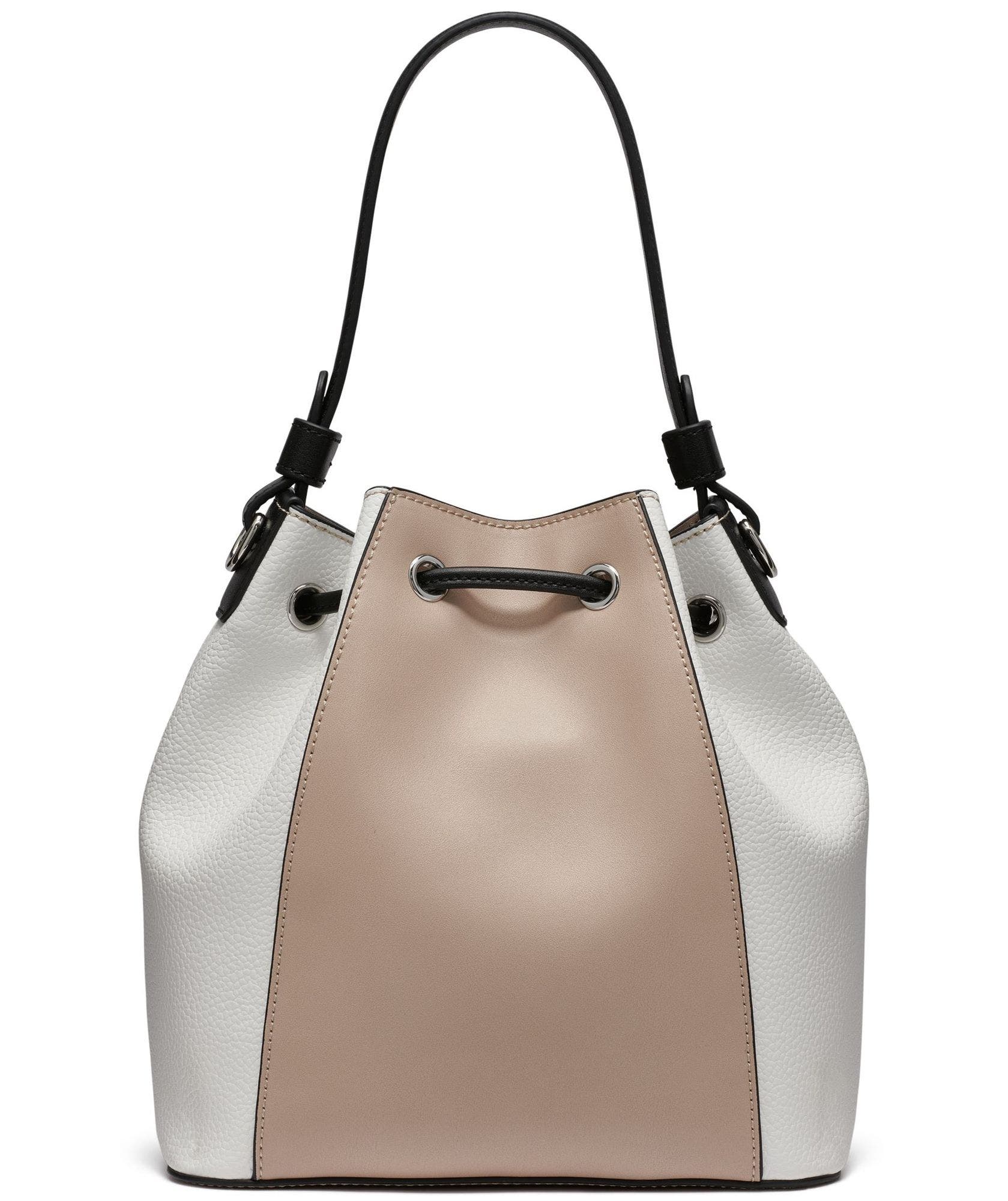 Adele Bucket Bag, Alternate, color, Black/Brie/White
