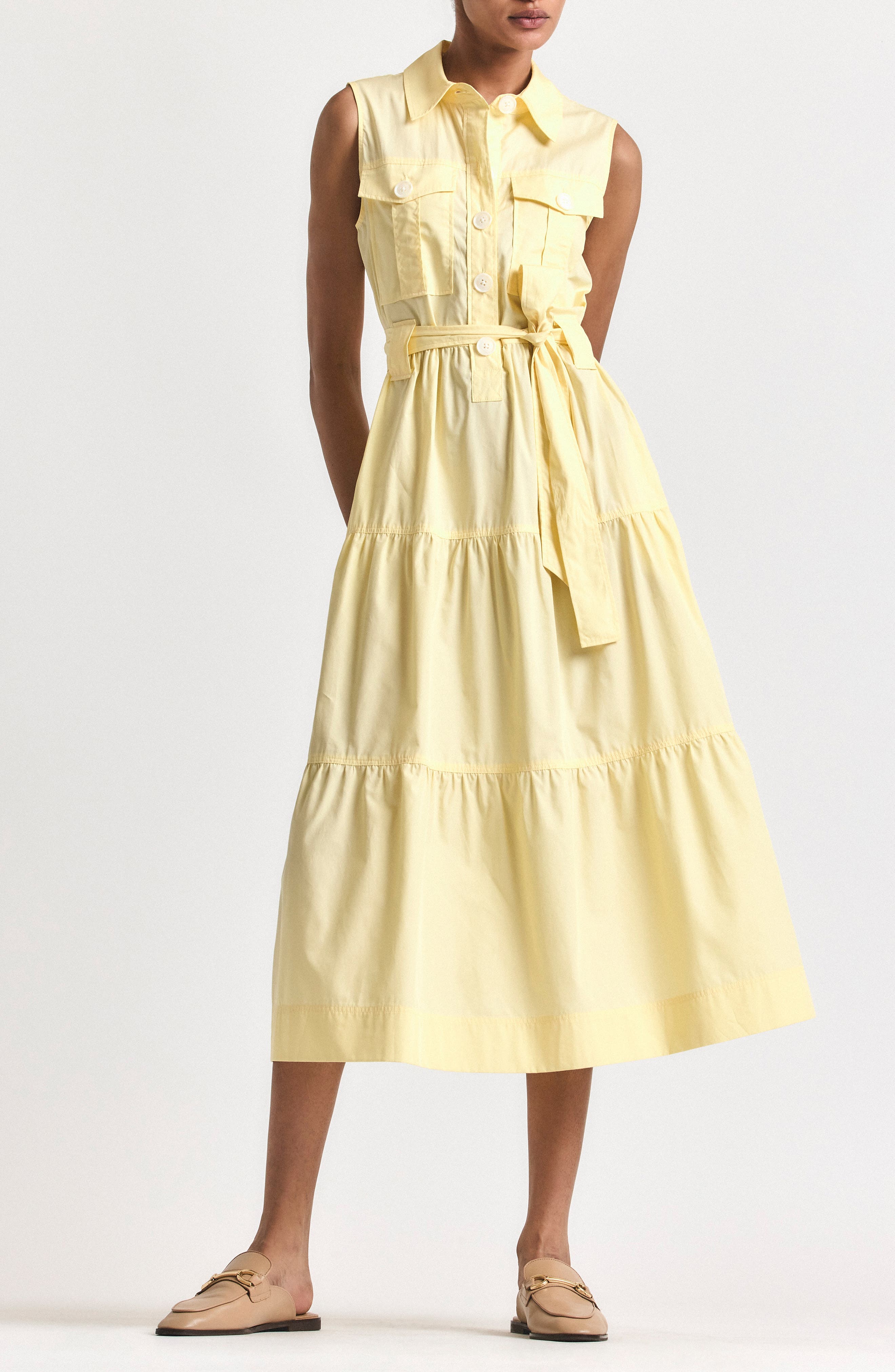 Derek Lam 10 Crosby Florence Sleeveless Shirtdress
