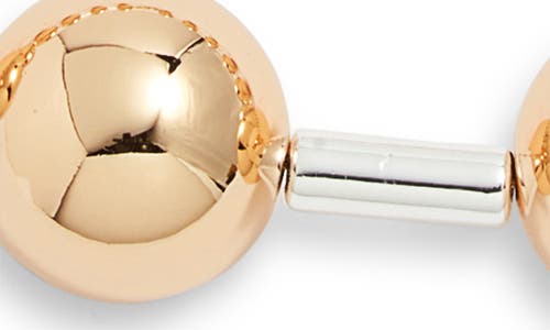 Open Edit Jumbo Bead Collar Necklace In Gold