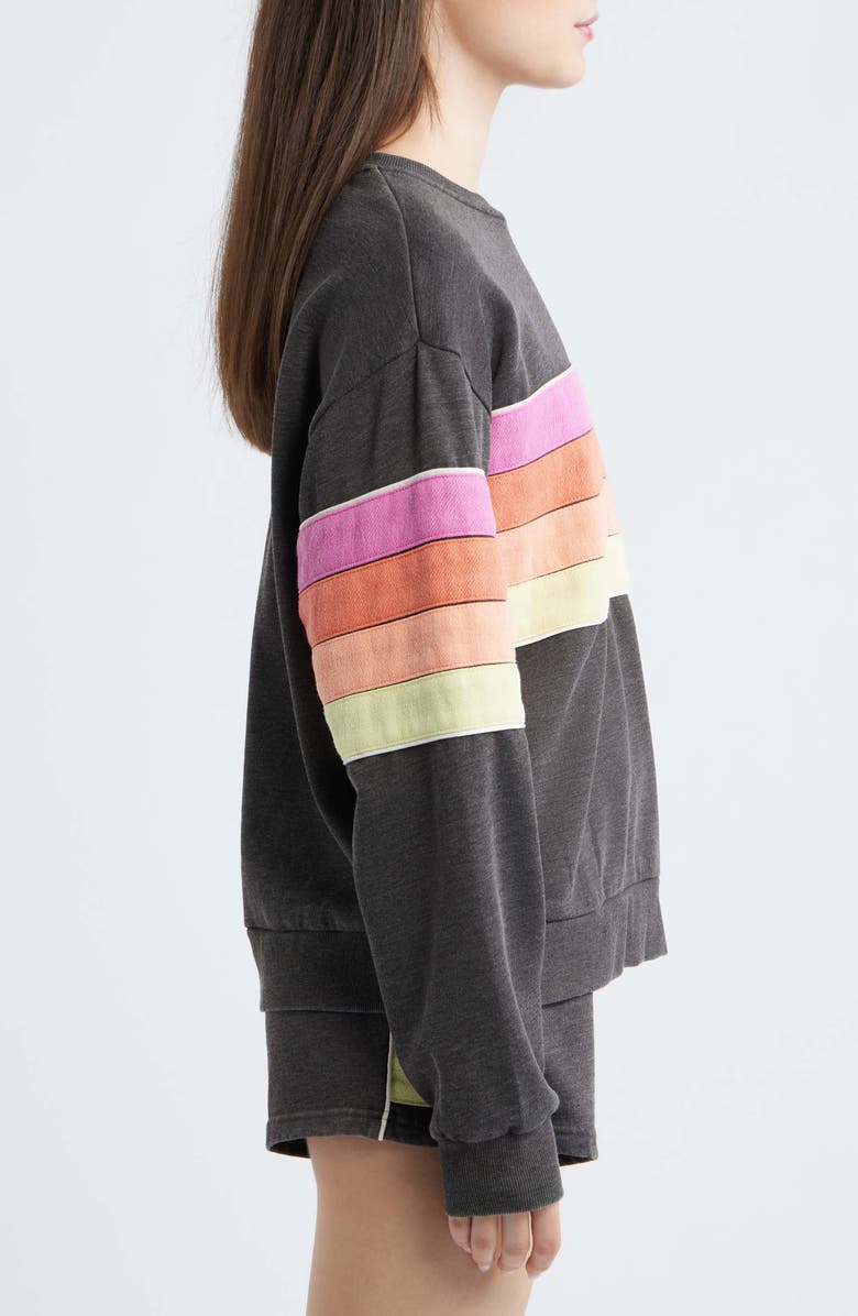 Rip Curl Surf Revival Relaxed Sweatshirt, Alternate, color, Washed Black