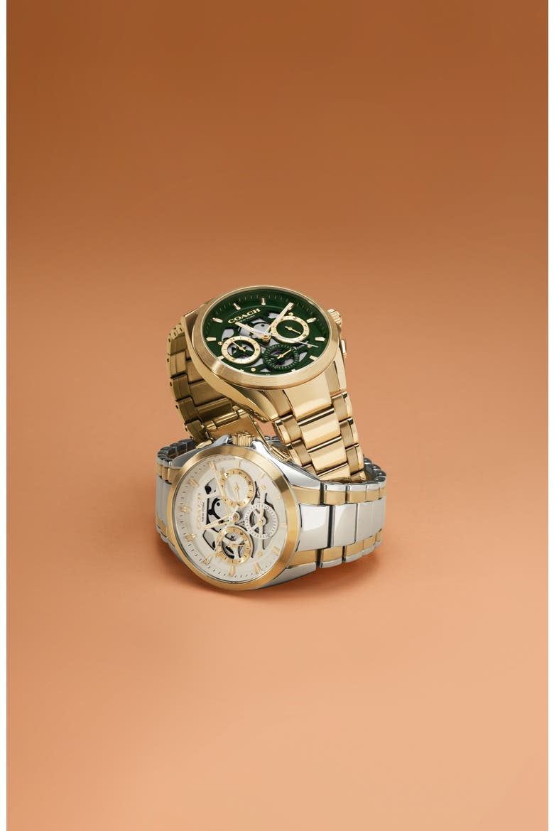 Jackson Bracelet Chronograph Watch, 41.5mm, Alternate, color, GOLD