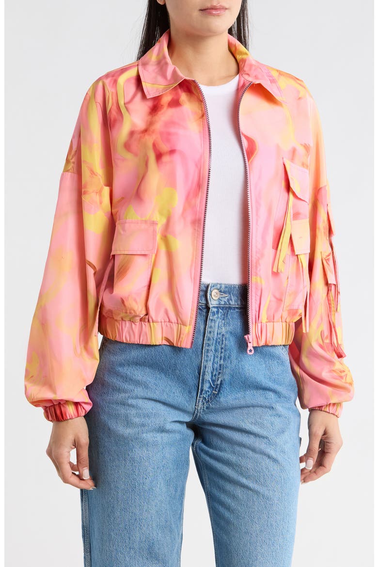 Hillary Collina Woven Jacket, Main, color, PINK