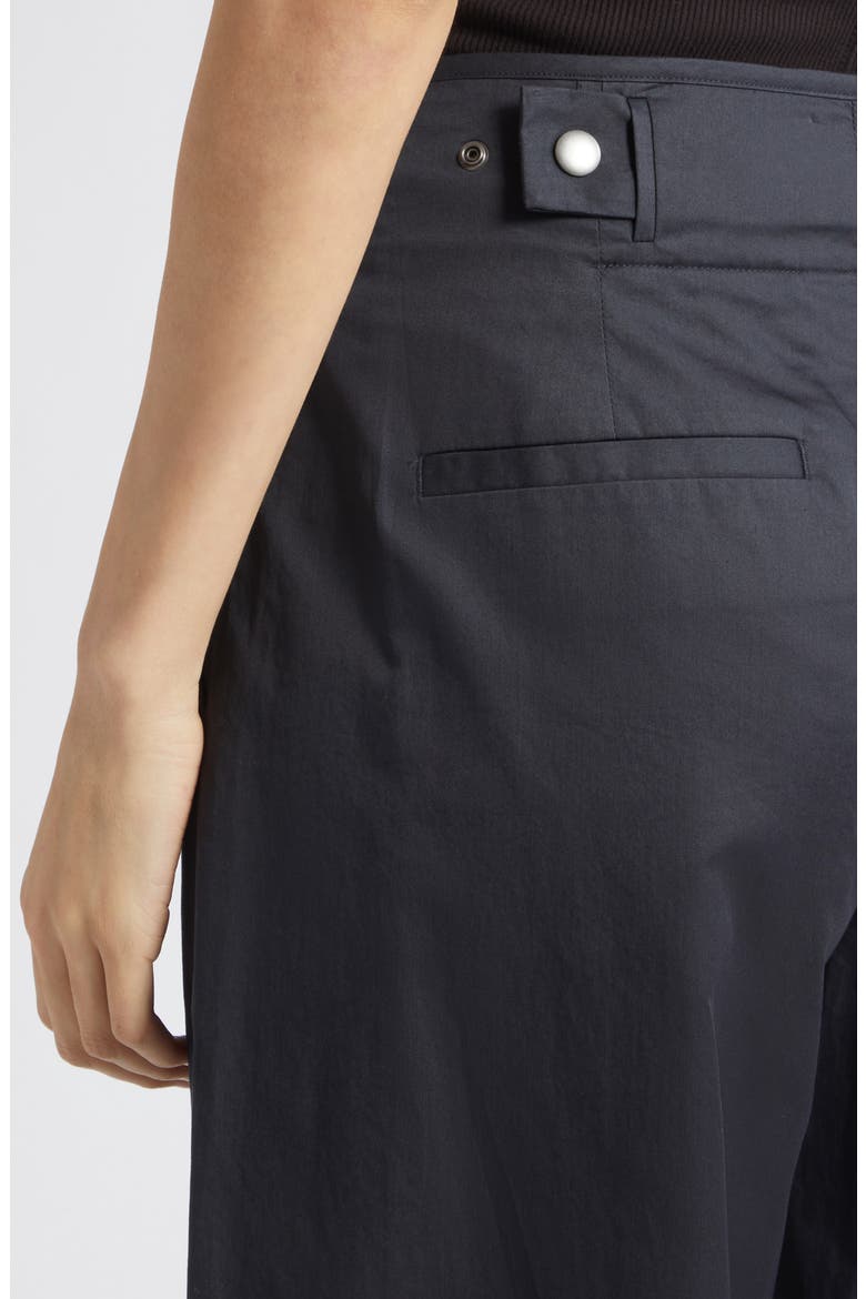 Clean Waist Cotton Pants, Alternate, color, INK