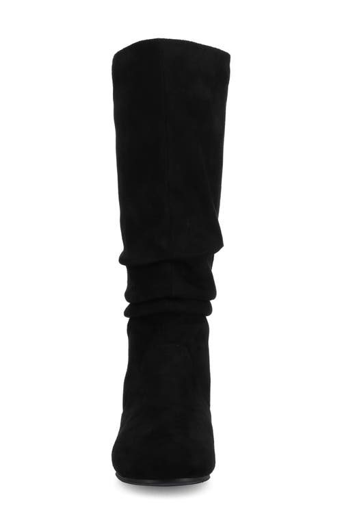 Journee Collection Journee Jayne Ruched Tall Boot In Black