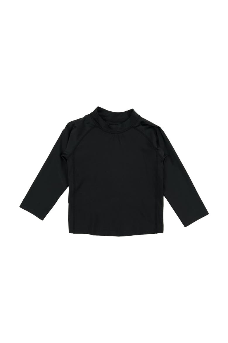 Long Sleeve Rash Guard, UPF 50+ Swim Shirt, Main, color, BLACK
