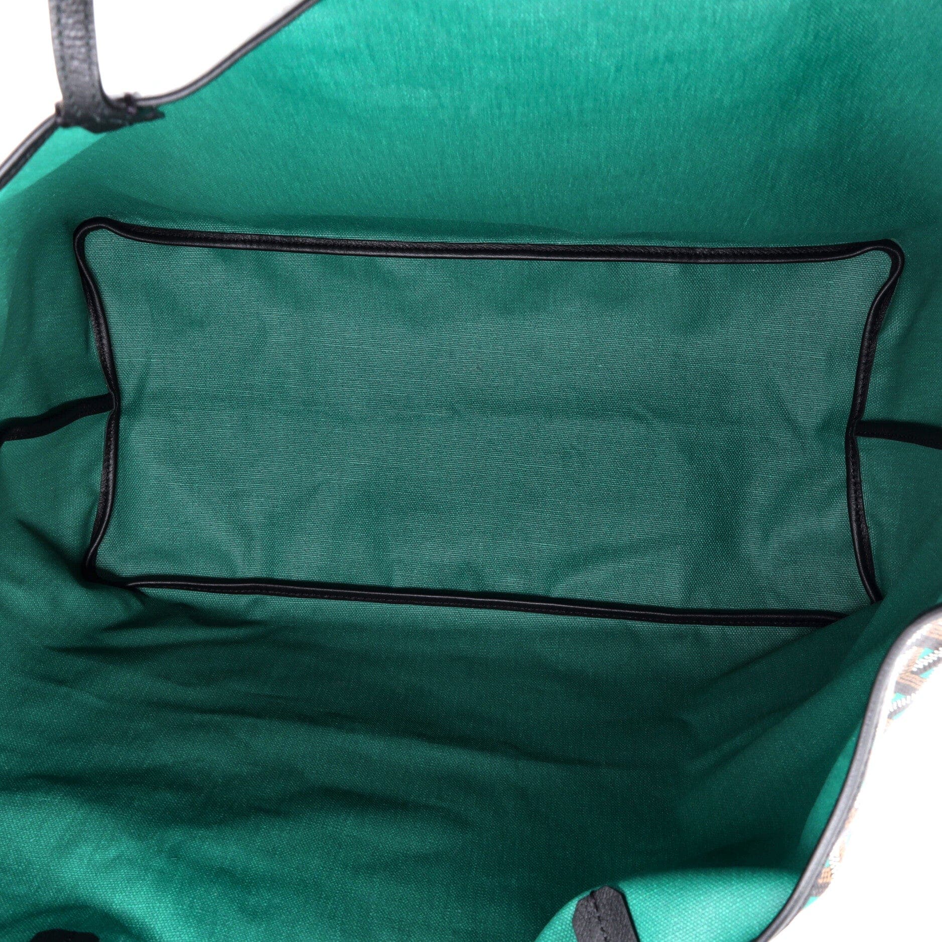 Saint Louis Tote Claire Voie Coated Canvas GM, Alternate, color, Green