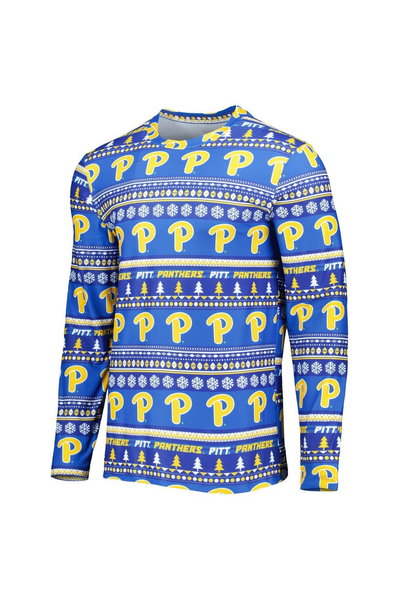 Men's Concepts Sport Royal Pitt Panthers Swivel Long Sleeve T-Shirt & Pants Sleep Set, Alternate, color, Royal