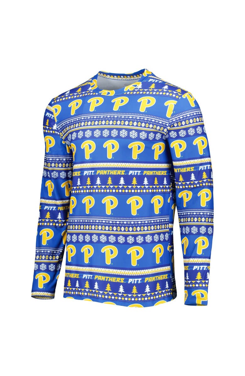 CONCEPTS SPORT Men's Concepts Sport Royal Pitt Panthers Swivel Long Sleeve T-Shirt & Pants Sleep Set, Alternate, color, Royal