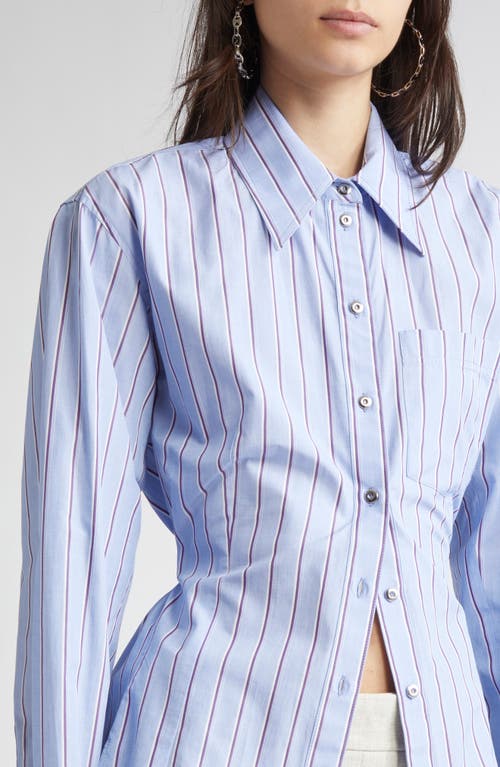 Rabanne Stripe Cotton Poplin Button-up Shirt