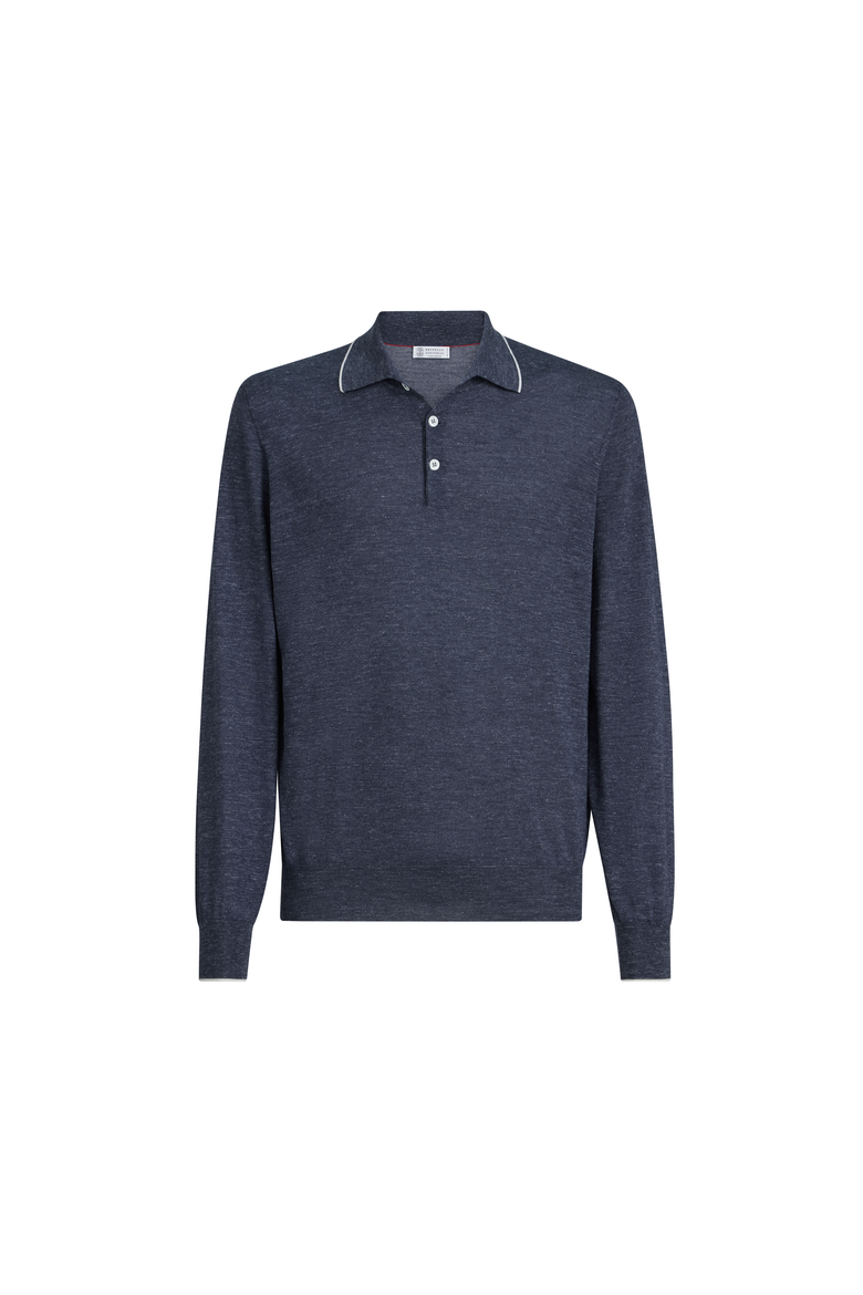 Lightweight knit Polo, Alternate, color, Avio Blue