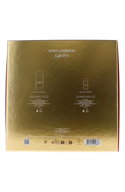 Dolce & Gabbana Dolce&gabbana Light Blue Eau De Toilette Set $225 Value In Transparent