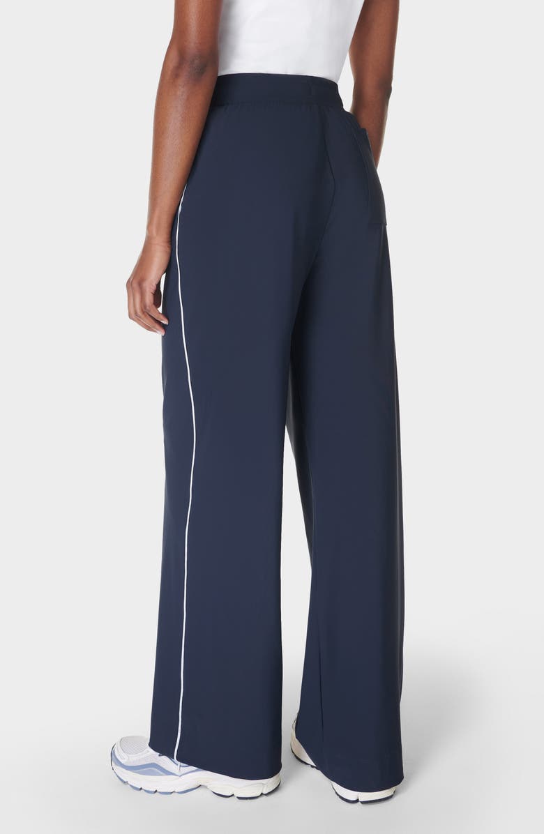 Sweaty Betty Explorer Wide Leg Track Pants, Alternate, color, Navy Blue