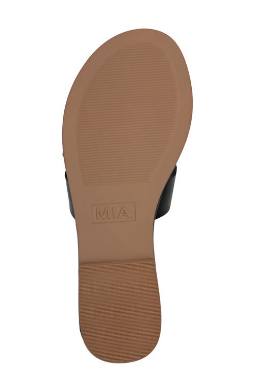 Mia Venetia Slide Sandal In Black