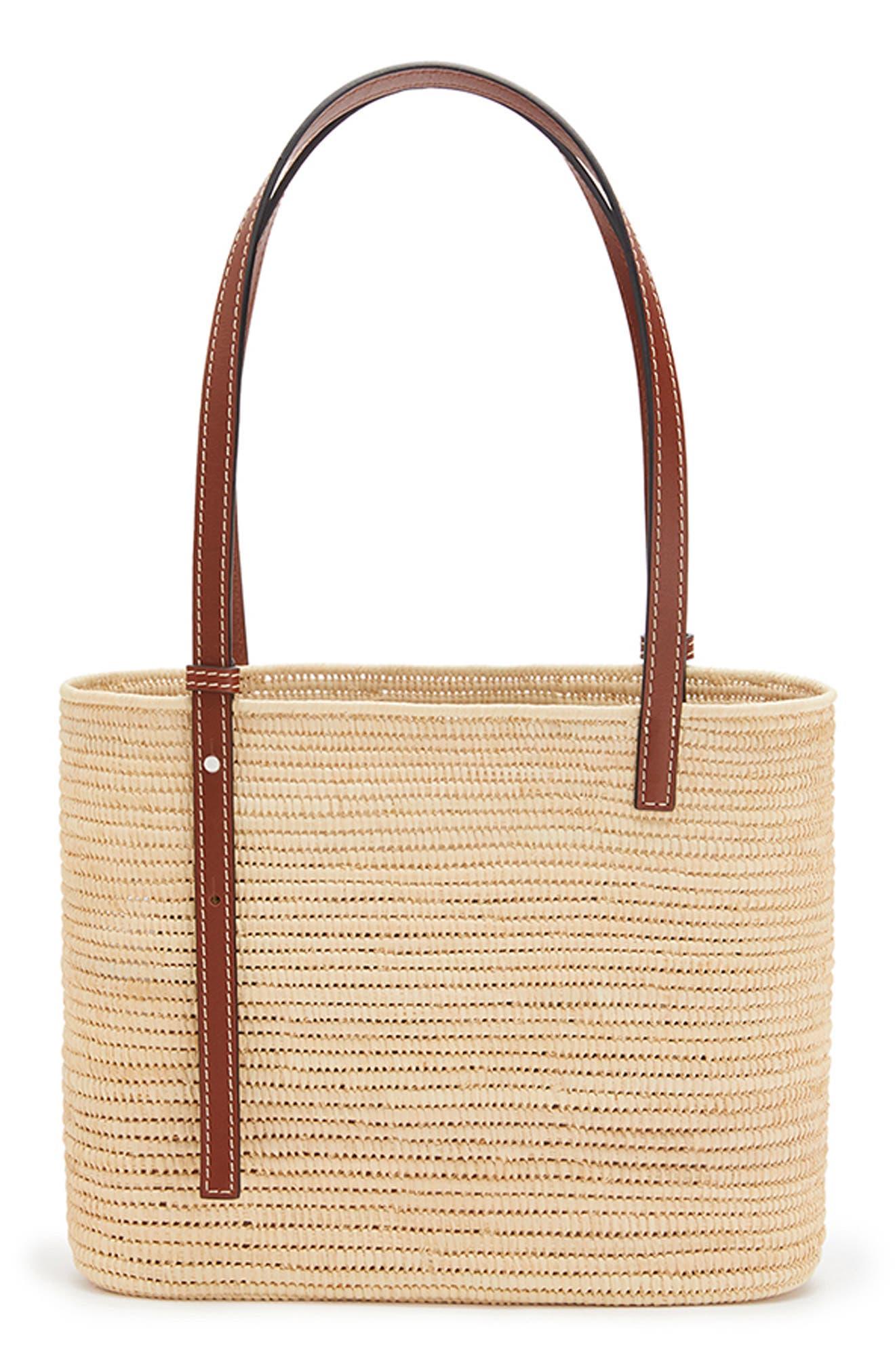 Loewe x Paula's Ibiza Small Raffia Square Bag, Alternate, color, 