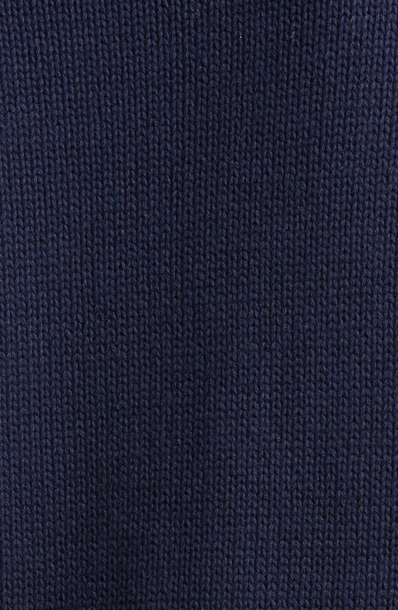 Sporty 
Rich Vendome Embroidered Crop Cotton Sweater, Alternate, color, Dark Navy