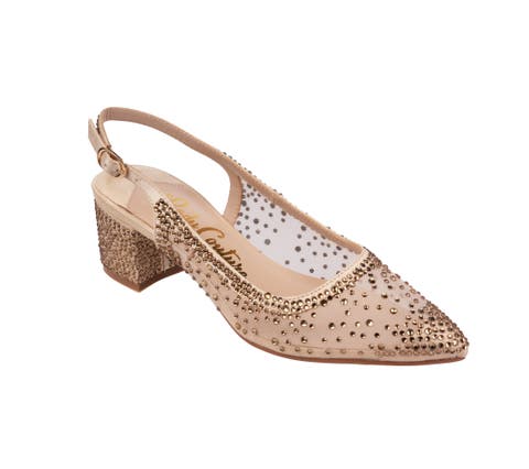 Rhinestone Mesh Slingback