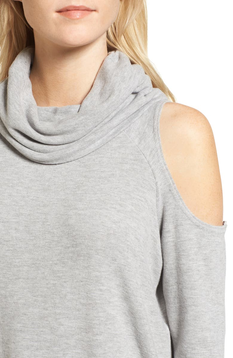 cupcakes and cashmere Malden Cold Shoulder Sweater, Alternate, color, 