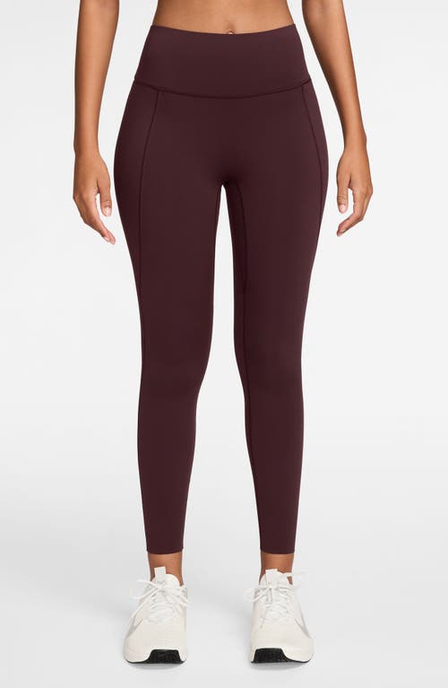 Nike Universa Medium-support High-waisted Pocket 7/8 Leggings In Green