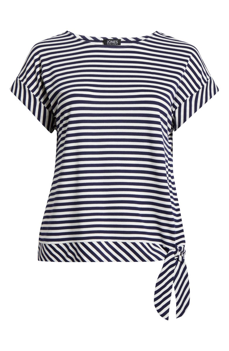 Jones New York Stripe Dolman Top, Alternate, color, Pacific Navy/ Natural White