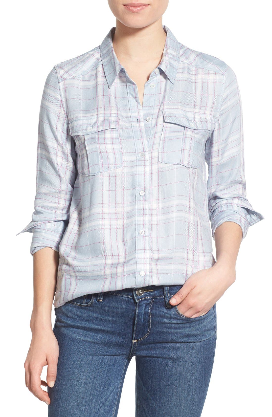 PAIGE 'Mya' Plaid Shirt (Women) | Nordstrom