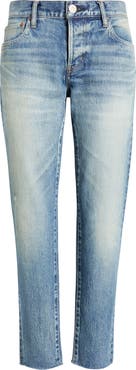 MOUSSY VINTAGE Medfield Tapered Raw Hem Ankle Jeans