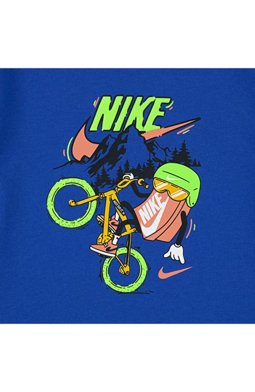 Nike Kids' Boxy Biking Graphic T-shirt In Game Royal