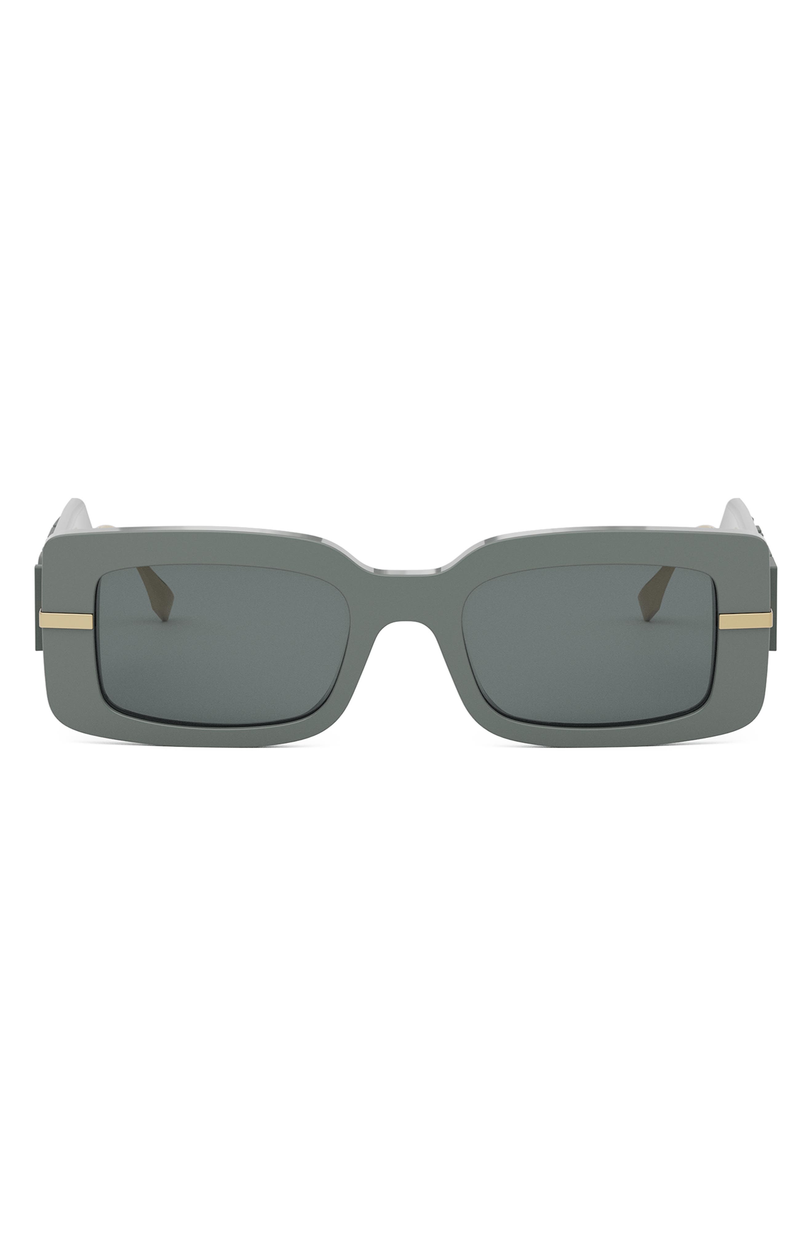 Fendi 'Fendigraphy 51mm Rectangular Sunglasses