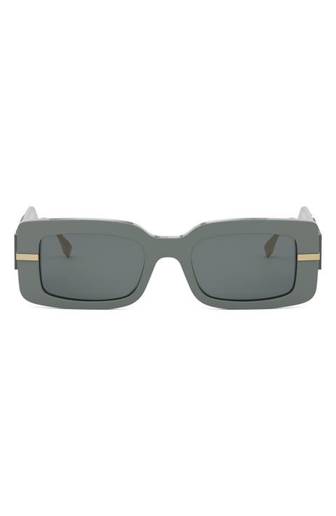 'Fendigraphy 51mm Rectangular Sunglasses