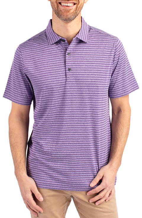 Forge Heather Stripe Recycled Blend Polo