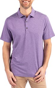 Cutter & Buck Forge Heather Stripe Recycled Blend Polo