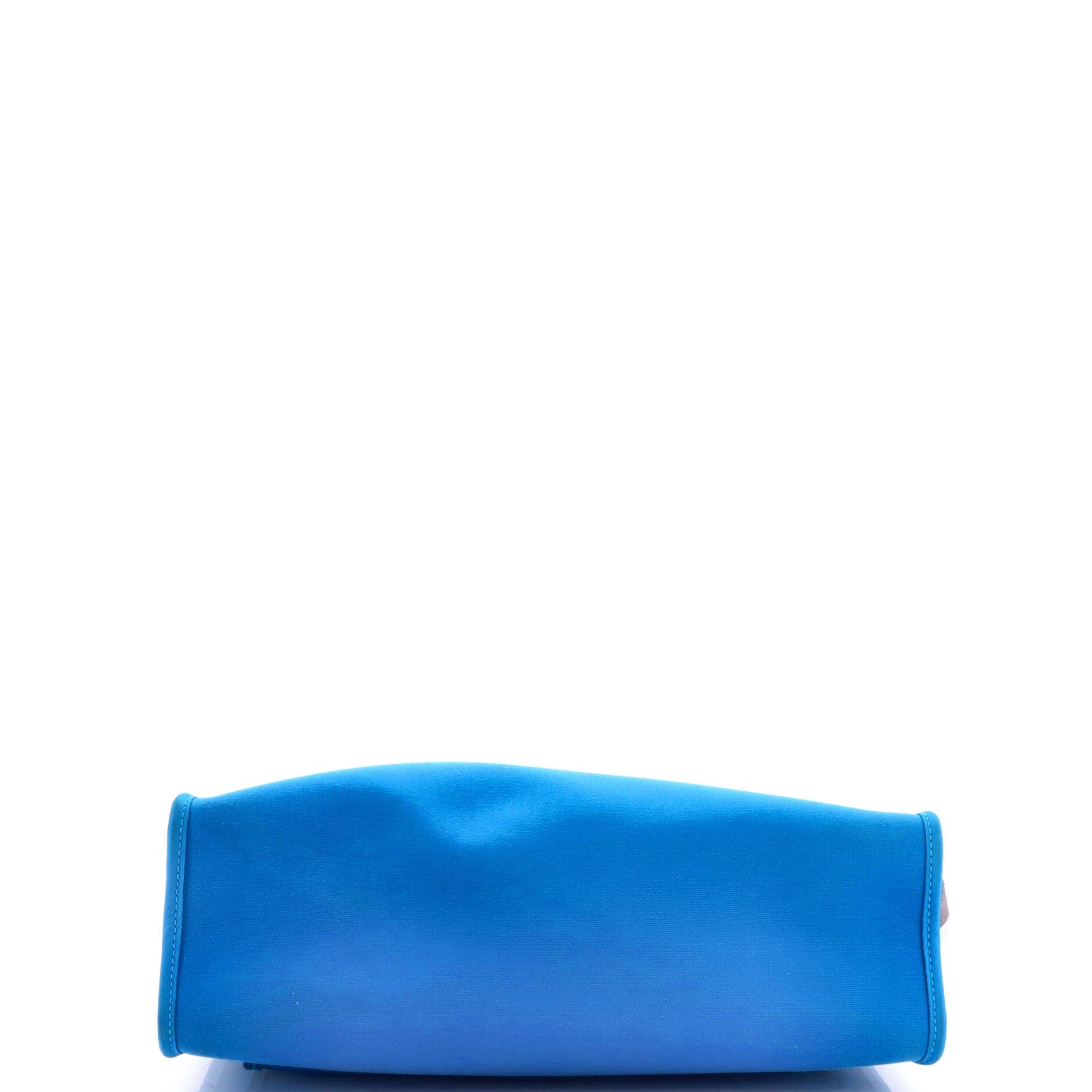 Herbag Zip Leather and Toile 31, Alternate, color, Blue