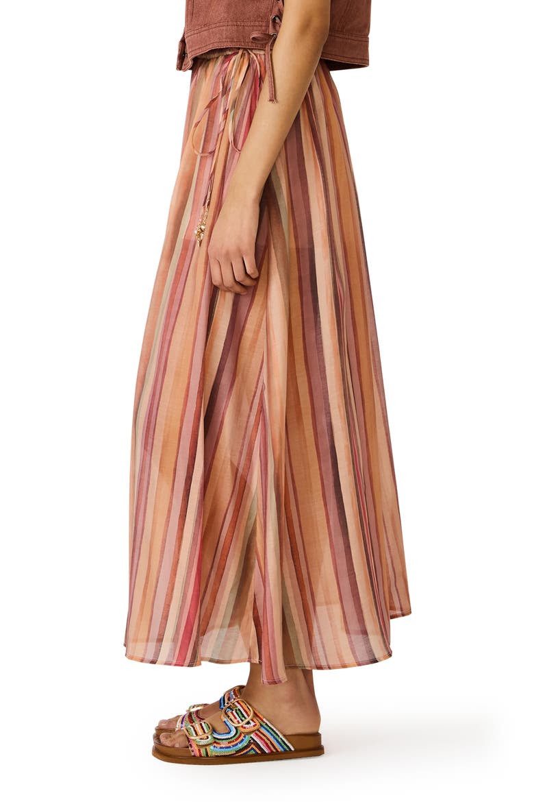 Shilloh Stripe Midi Skirt, Alternate, color, STRIPE MULTI
