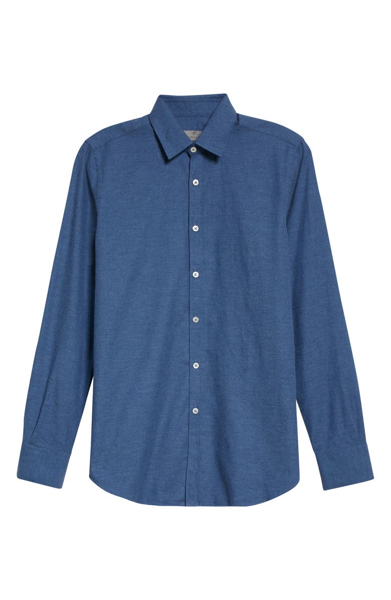 Canali Cotton Button-Up Shirt, Alternate, color, 