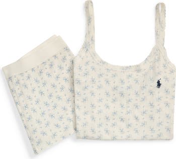Pointelle Stripe Cotton Pajamas
