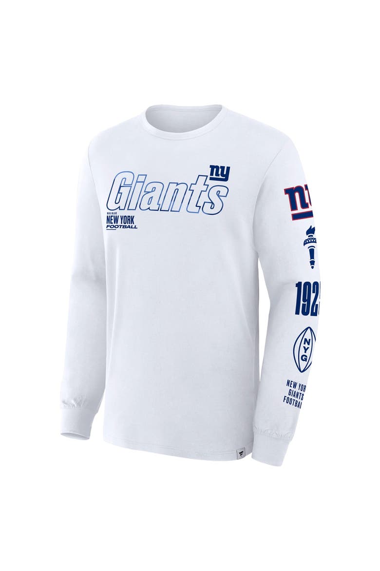 Men's Fanatics White New York Giants Big & Tall Checkdown Pass T-Shirt, Alternate, color, White