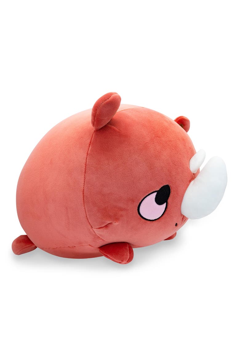 MochiOshis Rhino 12-Inch Character Plush Toy | Raiju Ookioshi, Alternate, color, Brown